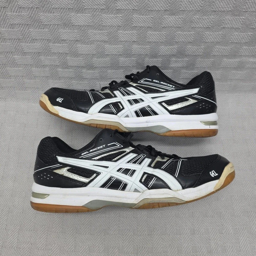 Asics Gel-Rocket 7 Volleyball Shoes Men Size 10.5 B405N Trainers Black